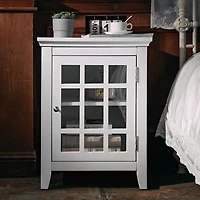 Homylin Modern Nightstand Metal Locker End Side Table Steel Bedside Storage Cabinet with Shelves Easy Assembly for Living Room Bedroom