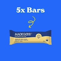 MadeGood Mornings Blueberry Soft Baked Oat Bars 5pk, 5 x 30 g