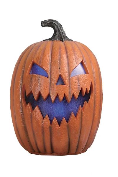 Façon de célébrer Halloween Décoration d'intérieur à piles 55,9 cm plaque murale citrouille géante lumineuse avec son