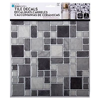 Truu Design Self-Adhesive Multi Square Peel and Stick Backsplash Wall Tiles