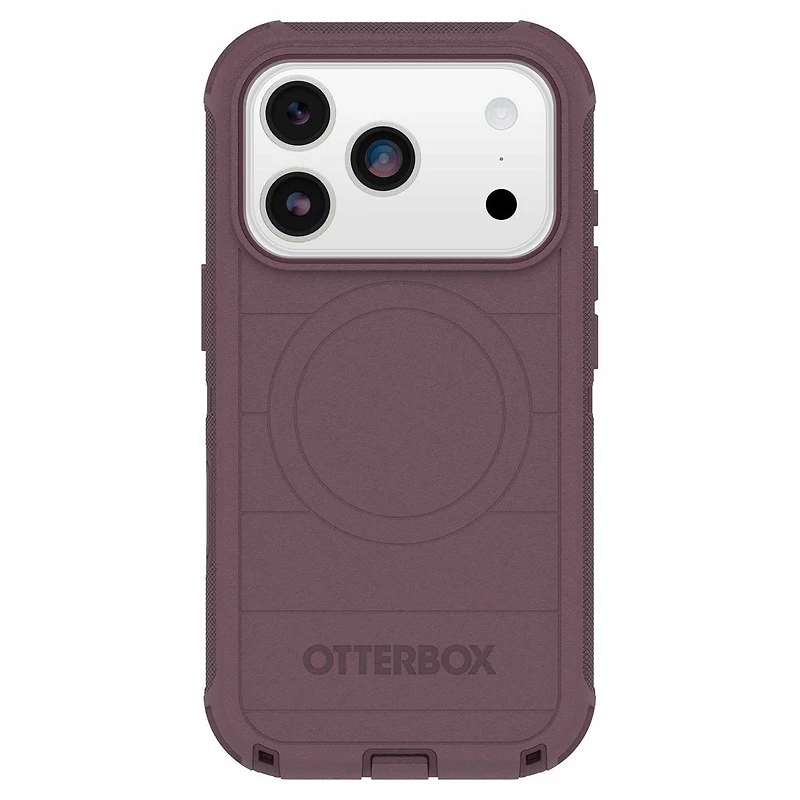 OtterBox Étui Defender Pro MagSafe avec Contrôle de la Caméra Trailhead (Violet) pour iPhone 17 Pro Max