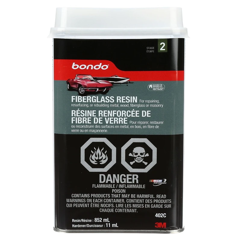 Bondo® Fibreglass Resin, 30 oz (852 ml)