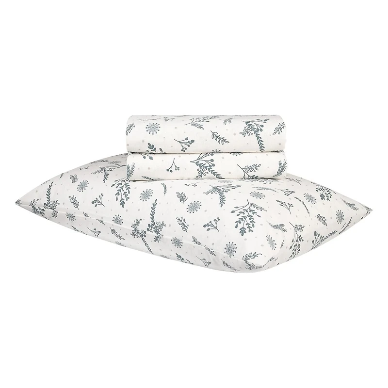 Ensemble de draps en flanelle des Fêtes