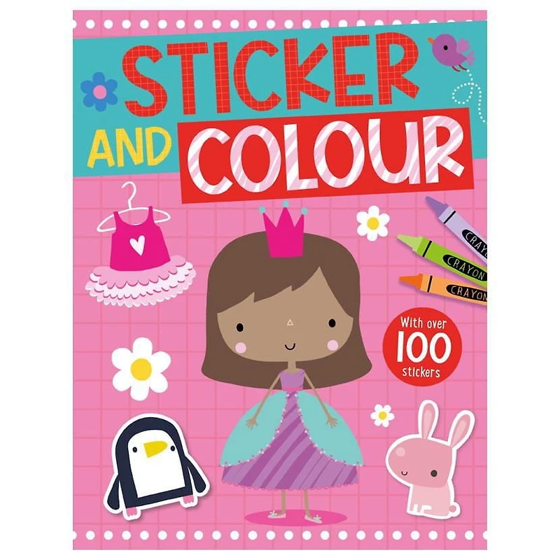 Colouring Books Sticker and Colour, Sticker and Colour