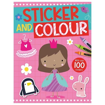 Colouring Books Sticker and Colour, Sticker and Colour