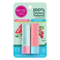 Baumes labiaux eos 100 % naturels en bâton – de 4 g eos frosé au melon d’eau et martini au litchi, hydratation tout au long de la journée Paquet de 2