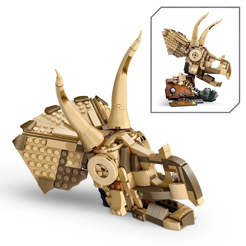 LEGO Jurassic World Les fossiles de dinosaures : le crâne de tricératops 76969 Ensemble de construction (468 pièces) Comprend 468 pièces, 9+ ans