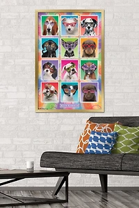 Keith Kimberlin - Puppies - Sunglasses Wall Poster
