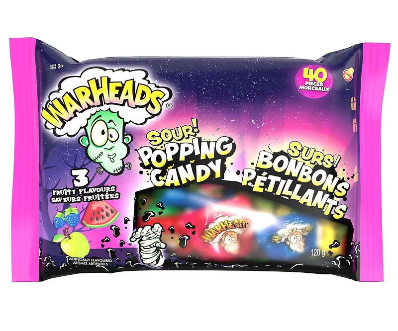 WarHeads Sour Popping Candy, Sour Pops, WarHeads