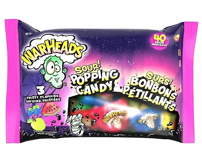WarHeads Sour Popping Candy, Sour Pops, WarHeads