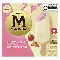 Magnum Strawberries & Cream Ice Cream Bar, 3 x 100 mL