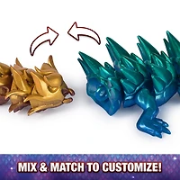 CrystaLynx Dragons, 12.5-inch Collectible Articulated Dragon Toy Figure & Blind Box Display Egg, Fidget Home Office & Desk Decor (Styles May Vary)