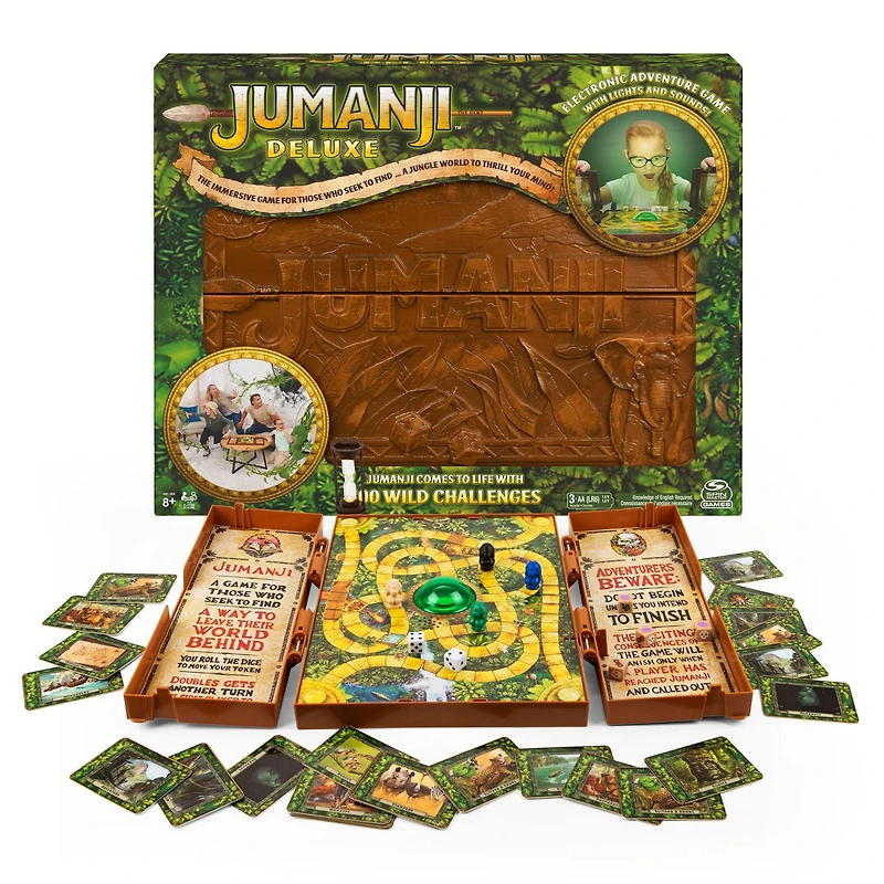 Jeu Jumanji Deluxe, version électronique immersive du jeu de société d'aventure classique, désormais avec lumières et sons