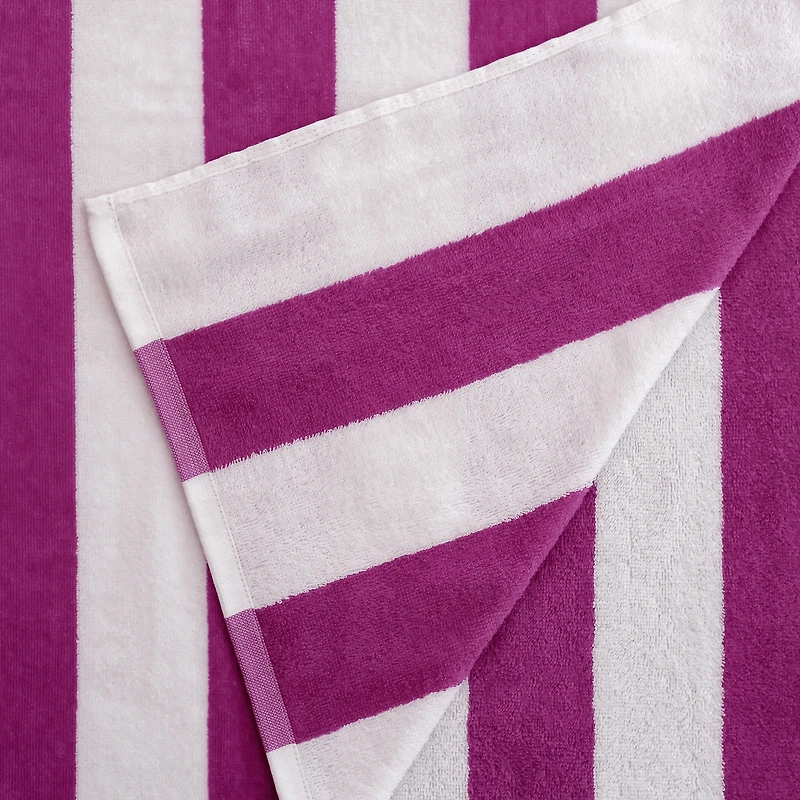 Serviette de plage Mainstays Cabana Stripe, lilas, 1 pièce, 30"x60''