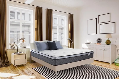 Springwall CHELSEA 9" Medium Plush Euro Top Pocket Coil Mattress in a box