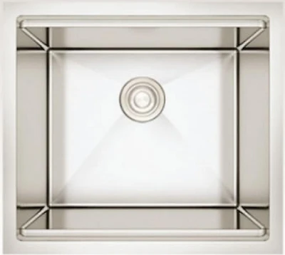 American Imaginations 20-in. Évier de cuisine en acier inoxydable W avec 1 bol et calibre 16