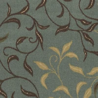 Tapis de couloir contemporain à motif feuilles et sous-couche en caoutchouc la collection Ottohome