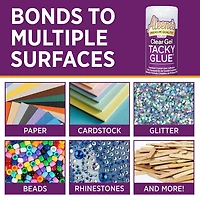 Aleene's ClearGel Tacky Glue Premium All Purpose Adhesive 4 fl. Oz., Glue for Crafts in Always Ready Bottle, Nontoxic, Applies and Dries Clear