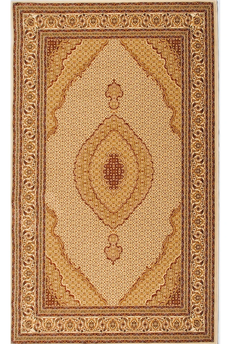 Rug Branch Majestic 2' x 6' (Exact Size: 2'3" x 6') Moroccan Indoor Runner Rug, Beige Cream, Traditional - Entryway, Hallway, Bathroom, and Kitchen