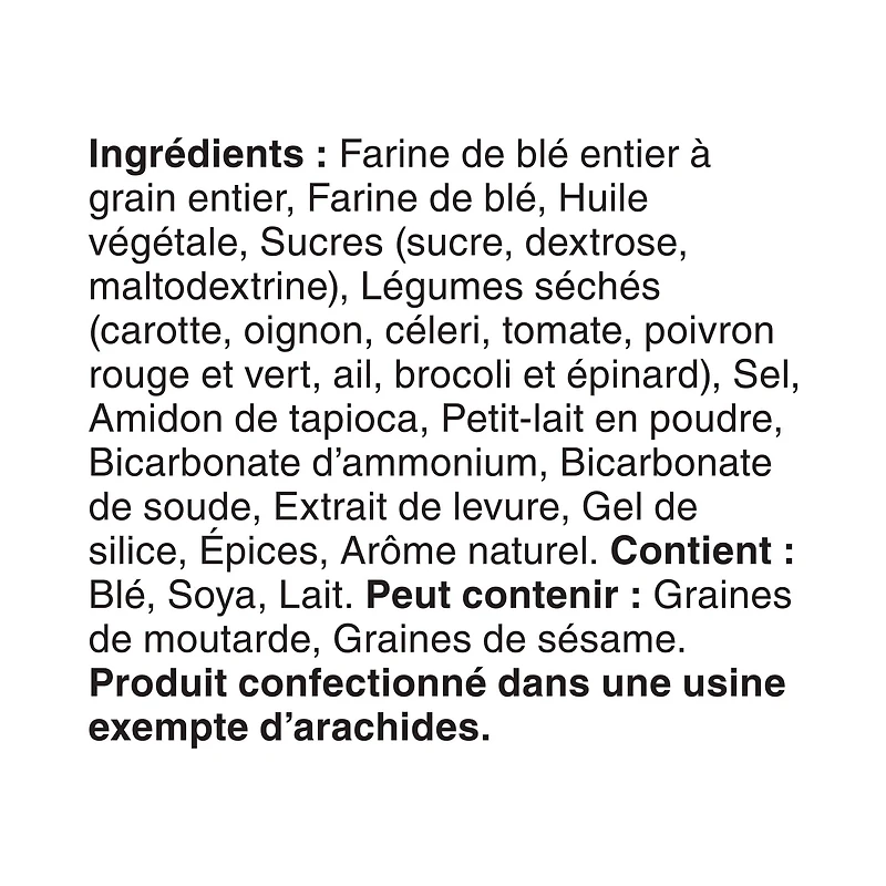 Breton Légumes Bouchées Sachets 6x22g