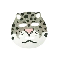 Masque en tissu léopard des neiges Pretty Animalz