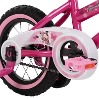 Minnie Mouse de Huffy, 12 Pouces, vélo pour les filles avec roues d'entraînement, rose 3-5 ans