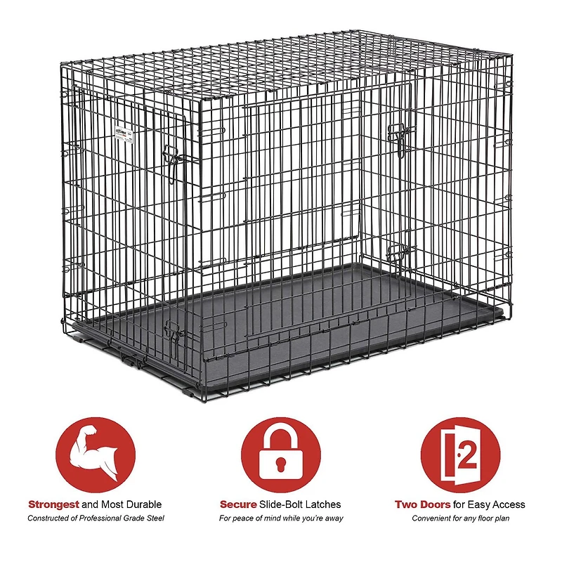 MidWest Ultima Pro Double-Door Folding Dog Crate