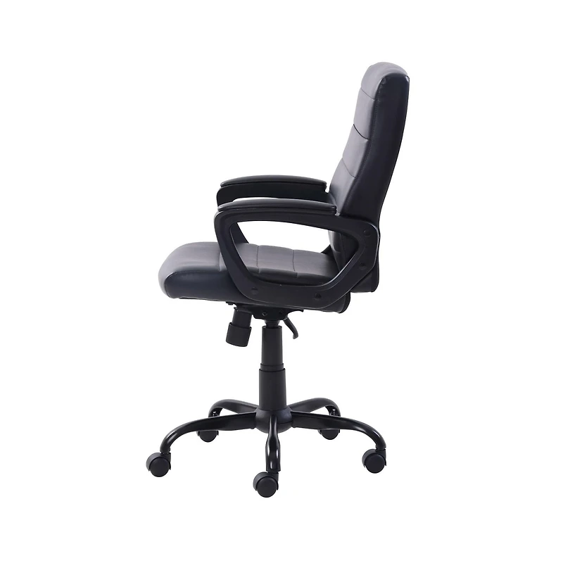 Fauteuil de direction à mi-dossier en cuir reconstitué Mainstays