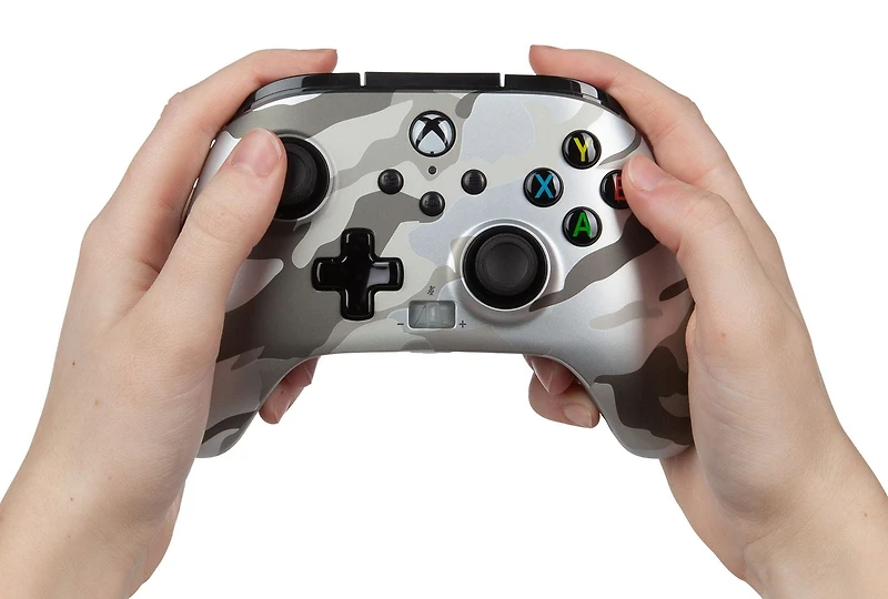 PowerA Enhanced Wired Controller for Xbox - Metallic White Camo, Xbox Series X