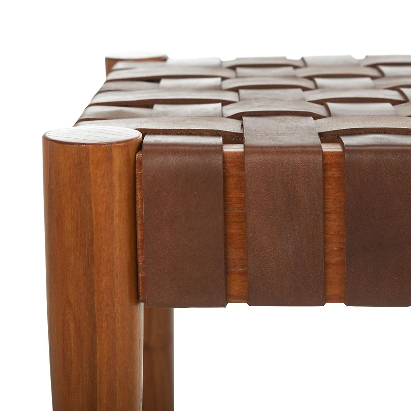 Safavieh Amalia Leather Bench
