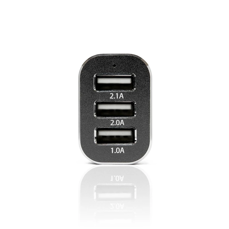 Chargeur de voiture VAA-010 à triple USB 5V 5.1A de Veho pour tous les appareils chargés par USB