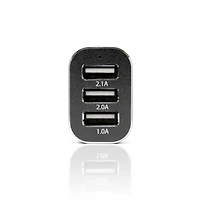 Chargeur de voiture VAA-010 à triple USB 5V 5.1A de Veho pour tous les appareils chargés par USB