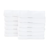 Fabstyles Lot de 12 serviettes pour le visage de qualité supérieure, gant de toilette doux et absorbant pour un usage quotidien, 35,6 x 35,6 cm, serviettes de luxe en coton
