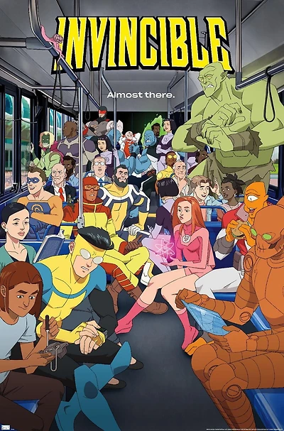 Invincible: Season 2 - Bus One Sheet Wall Poster, 22.375" x 34"