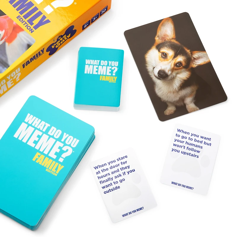 What Do You Meme? Édition Spéciale Animaux de Compagnie – Jeu de société hilarant pour enfants et familles avec 366 cartes, 8 ans et plus