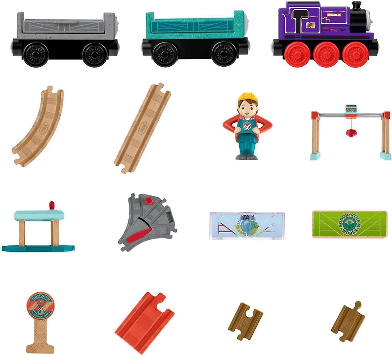 Thomas et ses Amis Bois Coffret Levage et Chargement de Cargaison