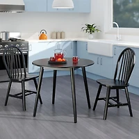 Moreno 3pc Drop Leaf Dining Table with Chairs