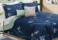Safdie & Co. Quilt 2PC Set T Symphony