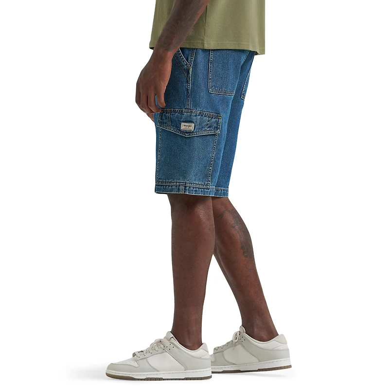 WR DENIM CARGO SHORT - FRENCH
