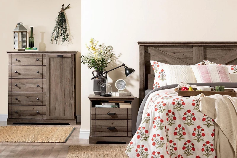 South Shore Lilak Door Chest with 5 Drawers