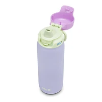 Bouteille d'eau Ello 18 oz Flip & Fill en acier inoxydable <ul><li>Capacité de 18 oz</li><li>Couvercle rabattable facile à utiliser</li><li>Toutes les pièces sont sans BPA</li></ul>
