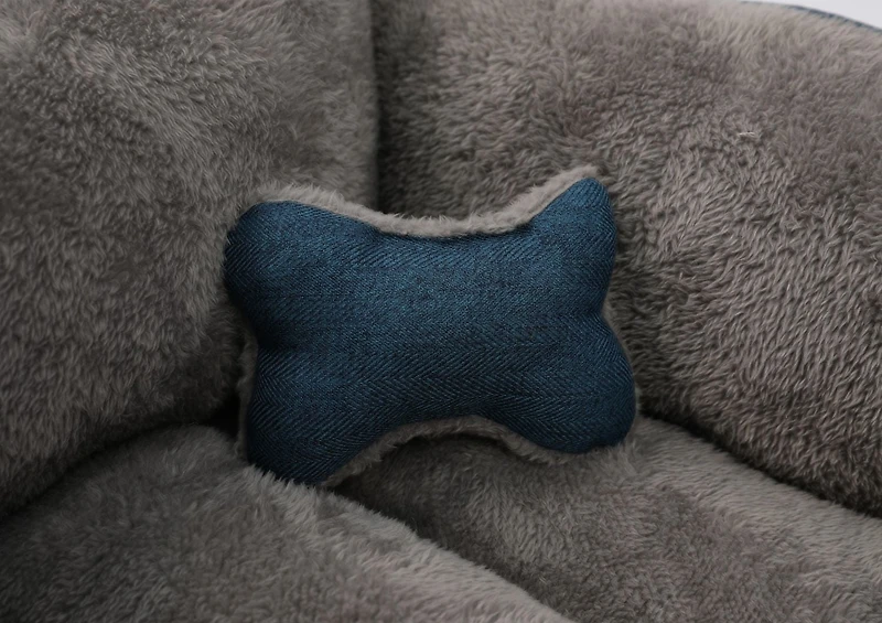 Vibrant Life Medium Cuddler Dog Bed with Toy