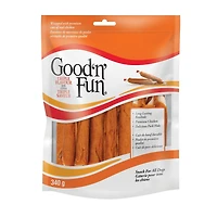 Good'N'Fun Triple Flavour Ribs Chews for All Dogs, 12 Ounces, Treat Your Dog to Long-Lasting Chews Made with Beef Hide, Chicken and Pork Hide