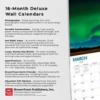 Wyman Publishing Canadian Geographic Northern Lights 2024 14x24 Inch Deluxe Wall Calendar, 9781525611728