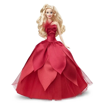 Barbie Signature 2022 Holiday Barbie Doll (Blonde Hair), 6 Years and Up