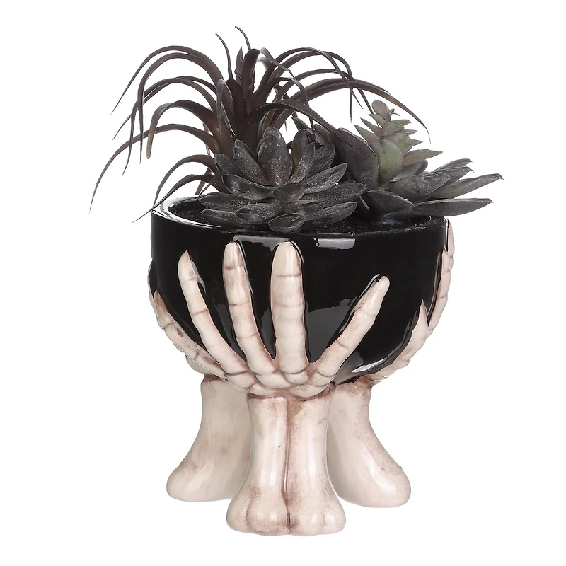 La main fantôme sur le thème d’Halloween succulente pour les décorations d’intérieur d’Halloween 21.6cm