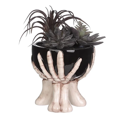 La main fantôme sur le thème d’Halloween succulente pour les décorations d’intérieur d’Halloween 21.6cm