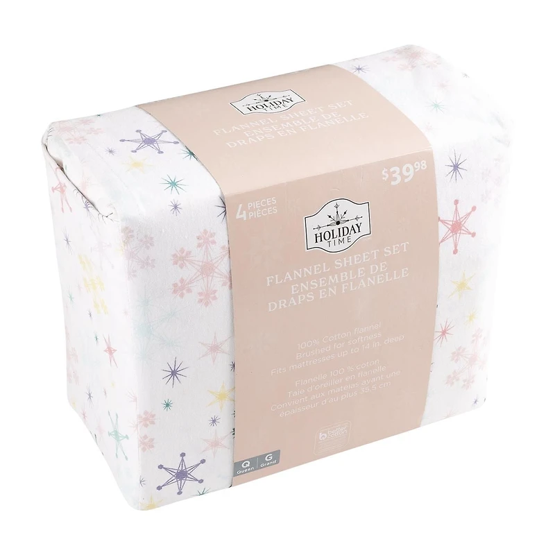 Holiday Flannel Sheet Set