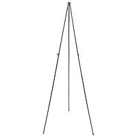 Quartet Full-Size Instant Easel Stand, Black, 63"
