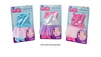 My Life As Ballerina Fashion Set for 18-inch Doll, 3 Pieces Included, Silver with Pink and Purple